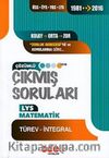 LYS Matematik (Türev-İntegral) Çıkmış Sorular