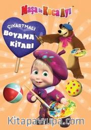 Maşa ile Koca Ayı Çıkartmalı Boyama Kitabı