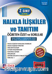 AÖF 2. Sınıf Güz Dönemi 3. Yarıyıl Halkla İlişkiler ve Tanıtım Öğreten Özet ve Sorular (Kod:AF-123-HI)