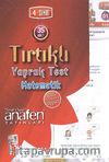 4. Sınıf Matematik Tırtıklı Yaprak Test