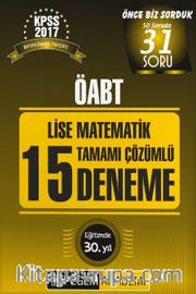 2017 KPSS ÖABT Lise Matematik Tamamı Çözümlü 15 Deneme