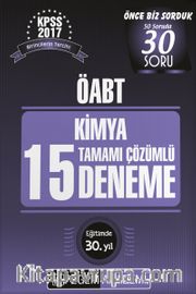 2017 KPSS ÖABT Kimya Tamamı Çözümlü 15 Deneme