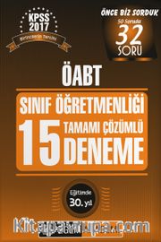 2017 KPSS ÖABT Sınıf Öğretmenliği Tamamı Çözümlü 15 Deneme