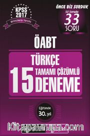 2017 KPSS ÖABT Türkçe Öğretmenliği Tamamı Çözümlü 15 Deneme