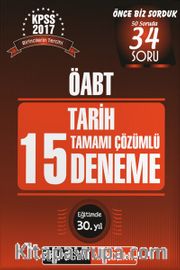 2017 KPSS ÖABT Tarih Tamamı Çözümlü 15 Deneme