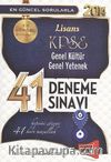 2014 KPSS Lisans Genel Kültür Genel Yetenek 41 Deneme Sınavı