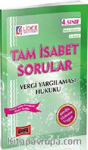 AÖF Vergi Yargılaması Hukuku 4. Sınıf Bahar Dönemi (8. Yarıyıl) Tam İsabet Sorular (AF-248-VYH)