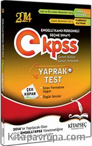 2014 EKPSS Genel Kültür Genel Yetenek Çek Kopar Yaprak Test