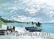 St. Adresse'de Plaj / Claude Monet (MCL 048-50x70) (Çerçevesiz)
