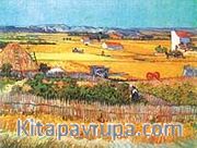 La Crau'da Hasat Arka Planda Montmajour / Vincent Van Gogh (VGV 015-30x40) (Çerçevesiz)