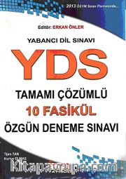 YDS Tamamı Çözümlü 10 Fasikül Özgün Deneme Sınavı