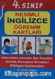 4. Sınıf Resimli İngilizce Öğrenim Kartları