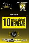 2017 KPSS Eğitim Bilimleri Tamamı Çözümlü 10 Deneme