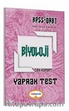 2017 KPSS ÖABT Biyoloji Çek Kopart Yaprak Test
