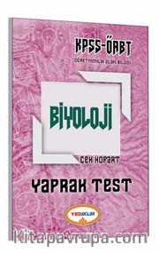 2017 KPSS ÖABT Biyoloji Çek Kopart Yaprak Test