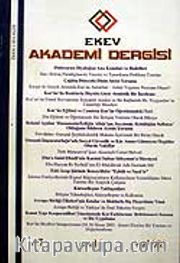 Sayı:16 Yaz 2003 Ekev Akademi Dergisi
