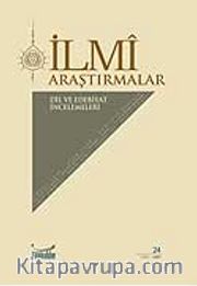 Güz-2007 Sayı 24 / İlmi Araştırmalar Dil ve Edebiyat İncelemeleri Dergisi