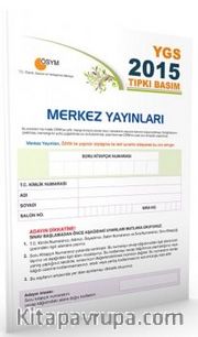 YGS 2015 Tıpkı Basım ÖSYM Deneme