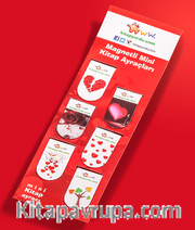 Magnetli Mini Kitap Ayraçları / Aşk Temalı