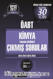 2017 KPSS ÖABT Kimya Tamamı Çözümlü Çıkmış Sorular