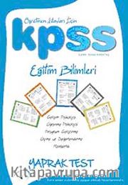 2010 KPSS Eğitim Bilimleri Yaprak Test Öğretmen Adayları İçin / Evren Karataş