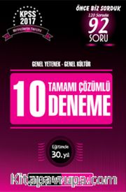 2017 KPSS Genel Yetenek Genel Kültür Tamamı Çözümlü 10 Deneme 