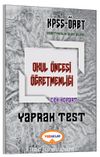 2017 KPSS-ÖABT Okul Öncesi Öğretmenliği Çek Kopart Yaprak Test