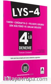 LYS-4 Tarih-Coğrafya-2-Felsefe Grubu-Din Kültürü ve Ahlak Bilgisi 4’lü Deneme