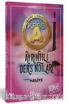 2017 KPSS A Grubu Maliye Ayrıntılı Ders Notları