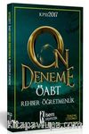 2017 KPSS ÖABT Rehber Öğretmenliği Tamamı Çözümlü 10 Deneme 
