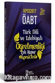 2017 KPSS ÖABT Türk Dili ve Edebiyatı Öğretmenliği Çek Kopar Yaprak Test 