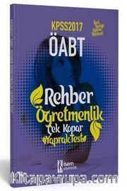 2017 KPSS ÖABT Rehber Öğretmenliği Çek Kopar Yaprak Test 