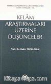 Kelam Araştırmaları Üzerine Düşünceler