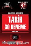 2017 KPSS Genel Yetenek - Genel Kültür Tarih 30 Deneme