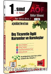 1. Sınıf 2. Yarıyıl Dış Ticaretle İlgili Kurumlar ve Kuruluşlar Bahar Dönemi (Kod:2112)