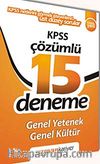 2011 KPSS Genel Yetenek Genel Kültür Çözümlü  15 Deneme Sınavı