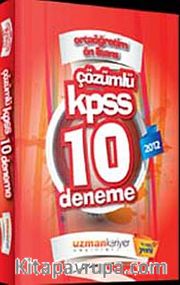 2012 KPSS Ortaöğretim Ön lisans 10 Deneme Sınavı (Tamamı Çözümlü)
