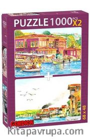 Çengelköy-Kuzguncuk Sahili 2x1000 Parça Puzzle Takım