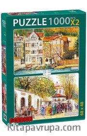 Sarıyer-Eski Pazar Girişi 2x1000 Parça Puzzle Takım