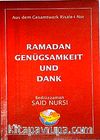 Ramadan Genügsamkeit Und Dank (Ramazan Ris.Almanca)