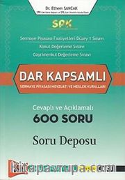 SPK Dar Kapsamlı Sermaye Piyasası Mevzuatı ve Meslek Kuralları Soru Deposu 