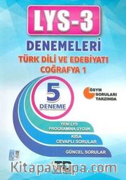LYS 3 Türk Dili ve Edebiyatı-Coğrafya 1 Denemeleri - 5 Deneme 
