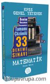 2017 KPSS Genel Yetenek Matematik Tamamı Çözümlü 33 Deneme 