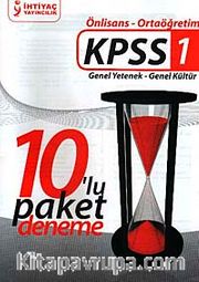 2010 KPSS 1 Önlisans Ortaöğretim Genel Yetenek-Genel Kültür 10'lu Paket Deneme