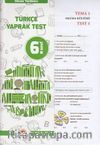 6. Sınıf Türkçe Yaprak Test 