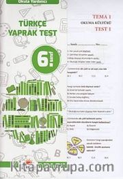 6. Sınıf Türkçe Yaprak Test 