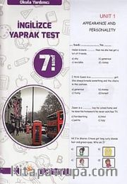 7. Sınıf İngilizce Yaprak Test 