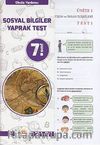 7. Sınıf Sosyal Bilgiler Yaprak Test 