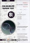8. Sınıf TEOG Fen Bilimleri Yaprak Test 