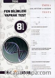 8. Sınıf TEOG Fen Bilimleri Yaprak Test 